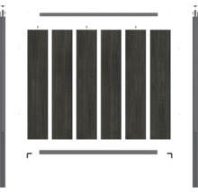 Plotové prvky s rámem pro zahradní design