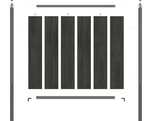 Plotové prvky s rámem pro zahradní design