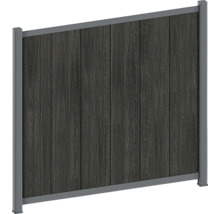 Zahradní plot z dřeva a kovu