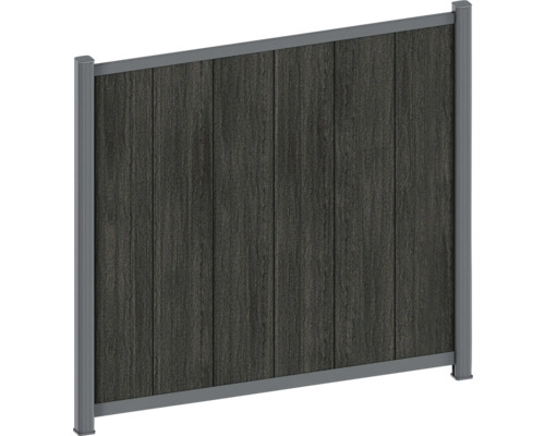 Zahradní plot z dřeva a kovu