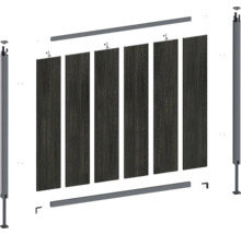Stavebnice pro zástěnu soukromí s panely a sloupky