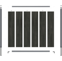 Terasa z dřevěných prken s rámem