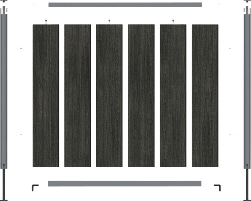 Terasa z dřevěných prken s rámem