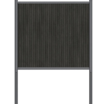 Zahradní plot z dřeva a kovu