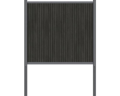 Zahradní plot z dřeva a kovu