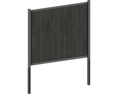 Zahradní plot z dřeva a kovu