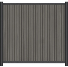 Zahradní plot z dřeva a kovu