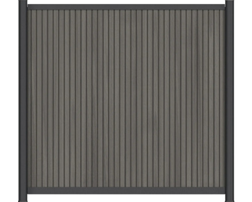 Zahradní plot z dřeva a kovu