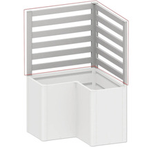 Zvýšený záhon s mřížovím z plastu