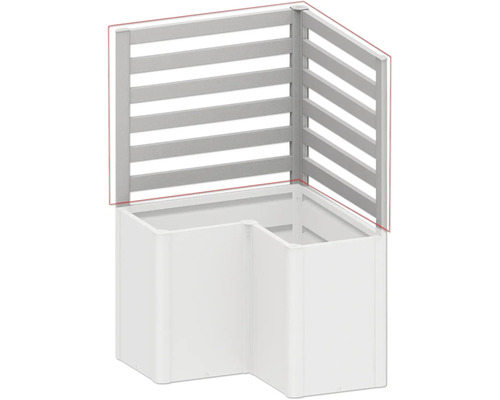 Zvýšený záhon s mřížovím z plastu