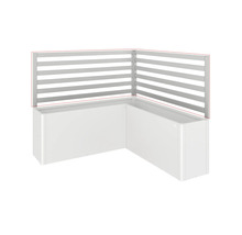 Rohový květináč s ochranou soukromí