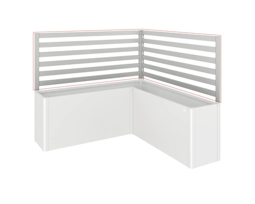 Rohový květináč s ochranou soukromí