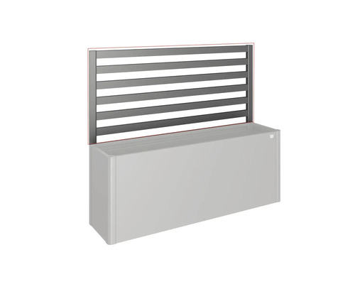 Zástěna pro květináč s horizontálními lamelami