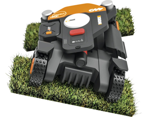 Robotická sekačka na trávníku