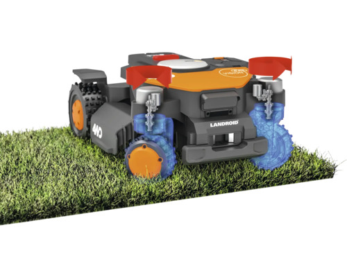 Robotická sekačka Landroid na trávě