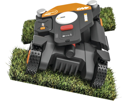 Robotická sekačka Worx Landroid Vision na trávníku