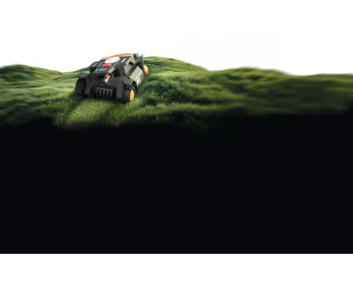 Robotická sekačka na trávníku