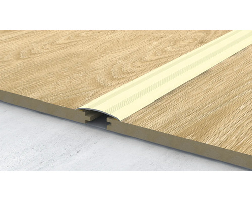 Přechodový profil mezi dvěma dřevěnými podlahami