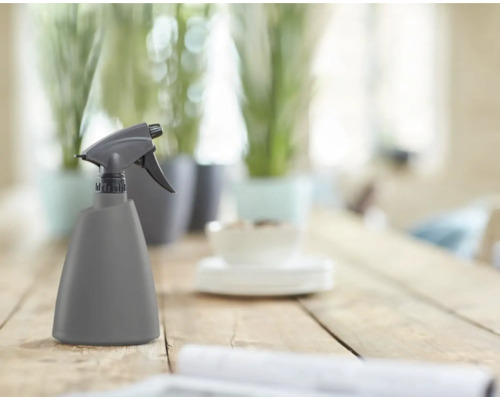 Rozprašovač na rostliny na dřevěném stole