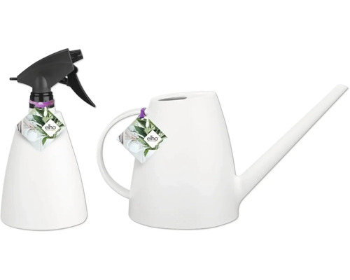 Plastový rozprašovač na rostliny a konev