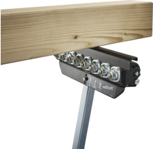 Válečková podpěra Wolfcraft s dřevěnou deskou