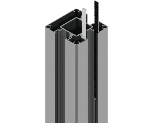 Hliníkový profil s těsněním a kartáčem