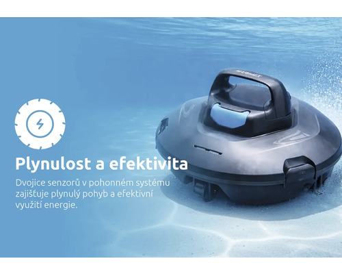 Čistič bazénu ve vodě