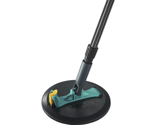 Ruční bruska Wolfcraft s teleskopickou násadou a kulatou brusnou deskou na stěny a stropy