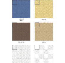 Přehled geometrických vzorů dlaždic s diagonálními liniemi v provedení jako rybí kost a soustředné kosočtverce.