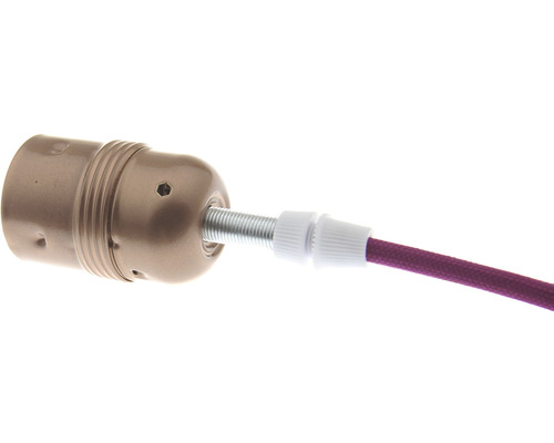 Objímka žárovky s textilním kabelem