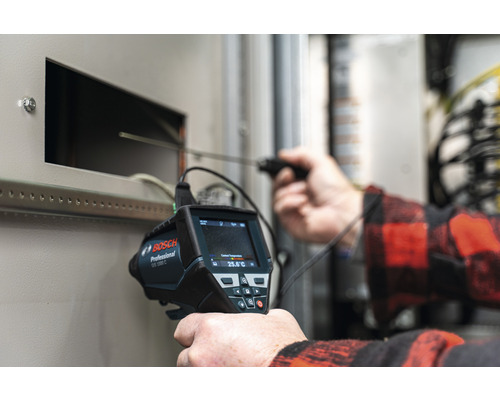 Inspekční kamera Bosch Professional GIT 1000 C používaná na skříni