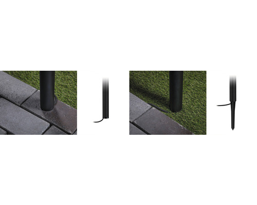 Zahradní bodové svítidlo se zemním hrotem, detailní pohled