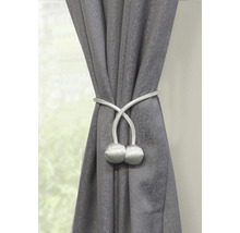 Šedý závěs se stahovací páskou