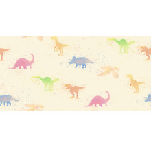 Ilustrace s různými druhy dinosaurů