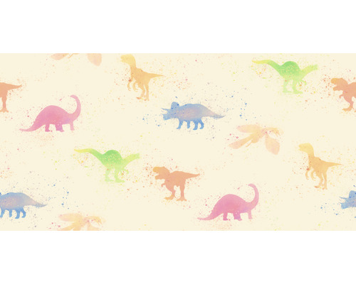 Ilustrace s různými druhy dinosaurů