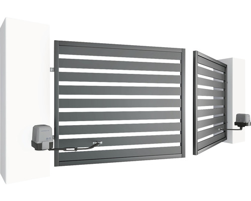 Dvoukřídlá brána s pohonem brány