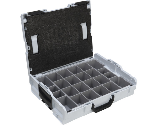 Otevřený box na nářadí s přihrádkami pro skladování