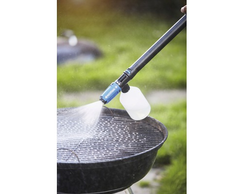 Čištění grilovacího roštu vysokotlakým čističem Nilfisk