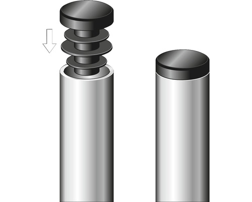 Ilustrace znázorňuje distanční prvek pro montáž štítů