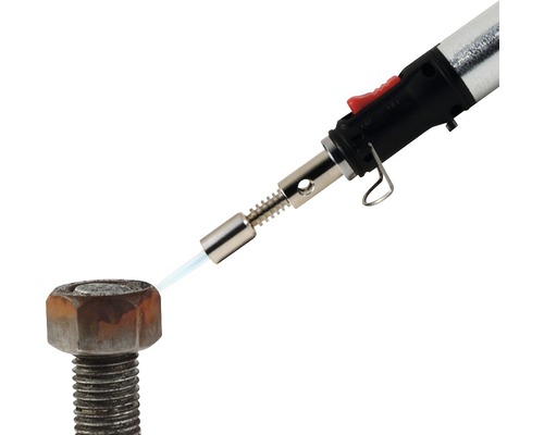 Svářecí hořák zahřívá šroub