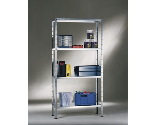 Regál s pěti policemi pro ukládání předmětů