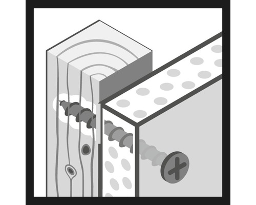 Ilustrace dřevěného spoje se šrouby