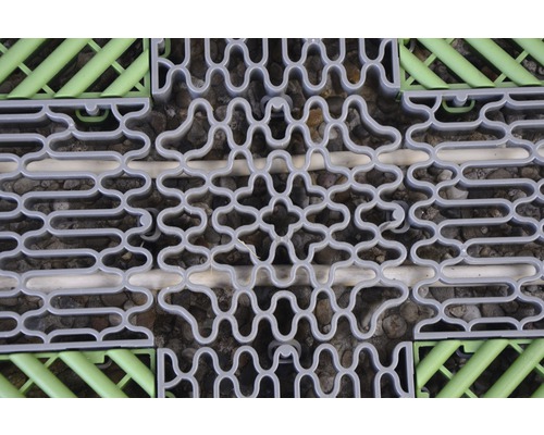 Detailní záběr drenážních rohoží z plastu