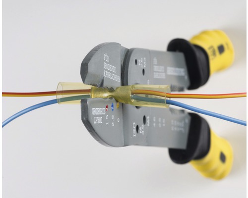 Krimpovací kleště spojují kabely s kabelovými oky.