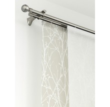 Záclonová tyč s panelovým závěsem a designem stromu