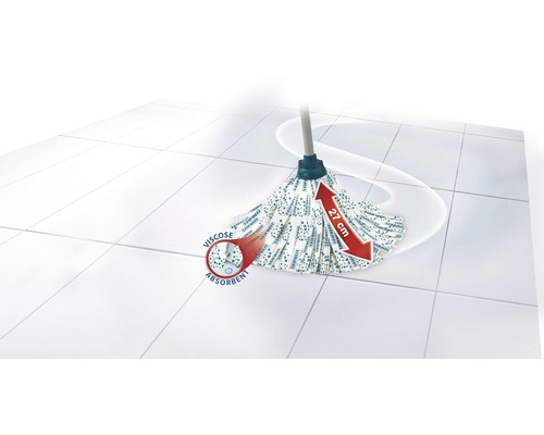 Mop Leifheit s viskózou a absorpčními vlákny, průměr 27 centimetrů