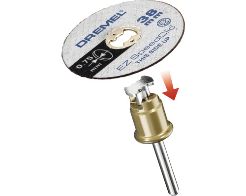 Dremel EZ SpeedClic řezný kotouč s upínacím trnem