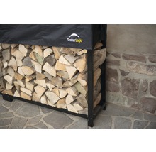 Stojan na dřevo ShelterLogic 239 x 36,3 x 118,9 cm ocelový černý s plachtou