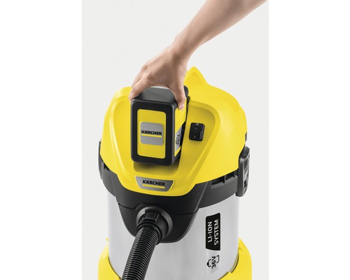 Víceúčelový vysavač Kärcher s vloženou baterií