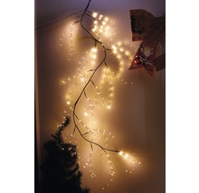 Dekorativní větev s teplými bílými LED světly pro interiérový design